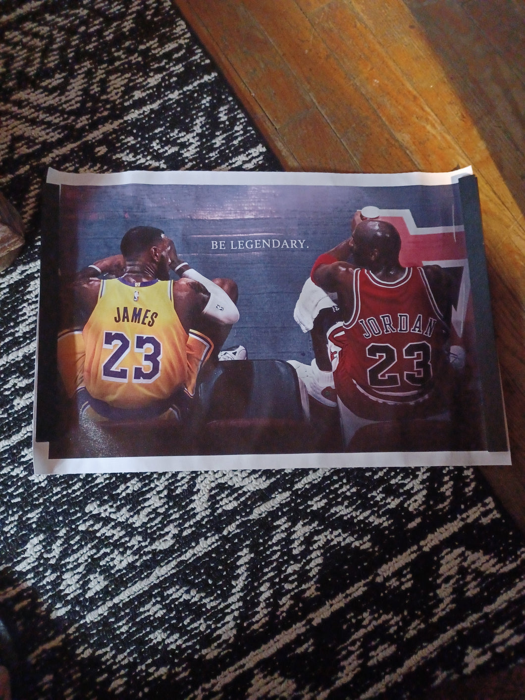 Lebron james and Micheal Jordan poster print Kargo Fresh