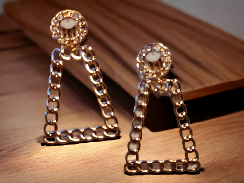 Light Chain Hoop Clip on  Earrings Kargo Fresh
