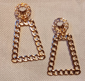 Light Chain Hoop Clip on  Earrings Kargo Fresh