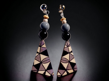 Load image into Gallery viewer, Light boho dangle clip on earrings Kargo Fresh
