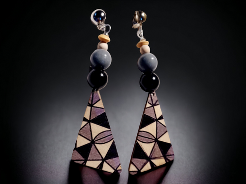 Light boho dangle clip on earrings Kargo Fresh