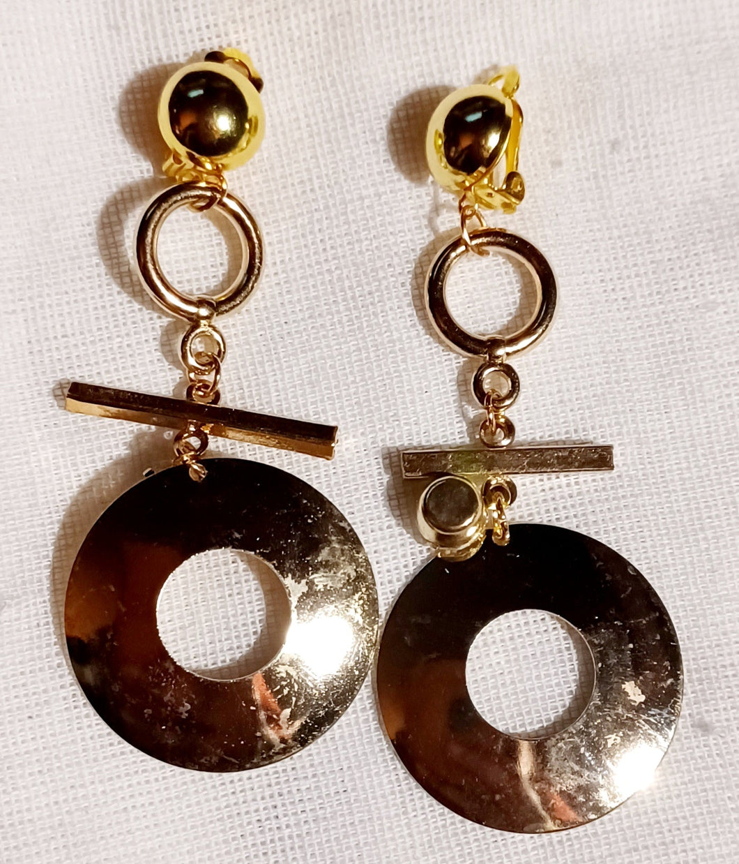 Light gold metal Hoop Clip On Earrings Kargo Fresh