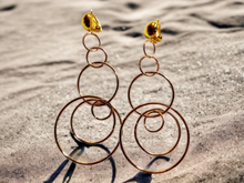 Load image into Gallery viewer, Light gold metal Multi Hoop Clip On Earrings Kargo Fresh
