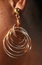 Load image into Gallery viewer, Light gold metal Multi Hoop Clip On Earrings Kargo Fresh
