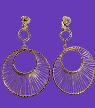 Load image into Gallery viewer, Light gold metal Multi Hoop Clip On Earrings Kargo Fresh
