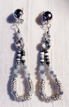 Load image into Gallery viewer, Light handmade charm hoop clip on earrings Kargo Fresh
