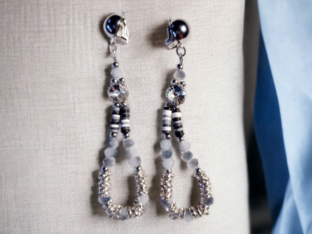 Light handmade charm hoop clip on earrings Kargo Fresh