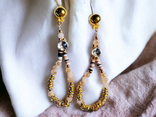 Light handmade charm hoop clip on earrings Kargo Fresh