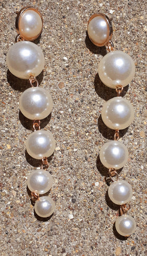 Long Faux Pearl Earrings Kargo Fresh