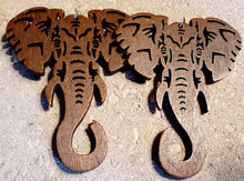 Load image into Gallery viewer, Lucky African Elephant Wooden Earrings Kargo Fresh
