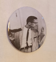 Load image into Gallery viewer, Malcolm X  Statement Pin Kargo Fresh
