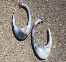 Load image into Gallery viewer, Marbled Acrylic Hoop Earrings Kargo Fresh
