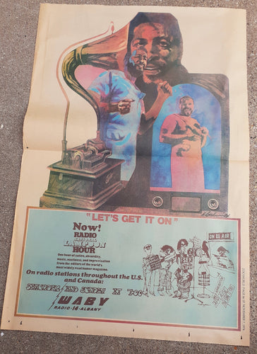 Marvin Gaye Let's Get It On Grammy 1974 Newspaper Promo Ad (Original 1974) Kargo Fresh