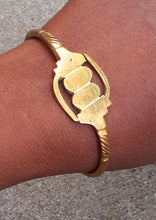 Load image into Gallery viewer, Mens Antique African Adinkra Symbol Brass Bracelet Kargo Fresh
