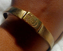 Load image into Gallery viewer, Mens Antique African Adinkra Symbol Brass Bracelet Kargo Fresh
