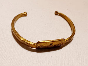 Mens Antique African  Brass Bracelet Kargo Fresh