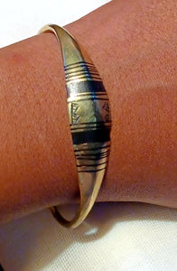 Mens Antique African Tuareg Tribal Brass Bracelet Kargo Fresh