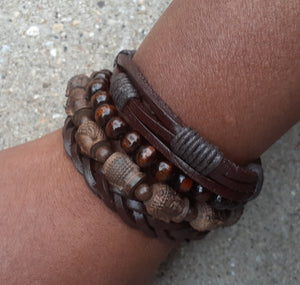 Mens Buddah Layering Bracelet Set of 4 Kargo Fresh