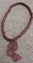 Load image into Gallery viewer, Mens Collar Style Afrocentric Wood Necklace Kargo Fresh
