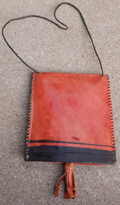 Mens Handmade Leather Gye Nyame Neck Pouch Kargo Fresh