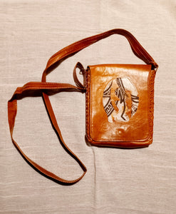 Mens Handmade Leather Gye Nyame Pouch Kargo Fresh