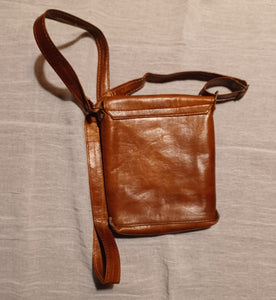 Mens Handmade Leather Gye Nyame Pouch Kargo Fresh