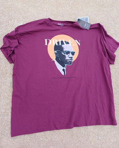 Mens Malcolm X Statement Tee New 4XL Kargo Fresh