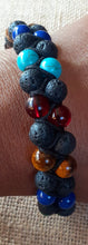 Load image into Gallery viewer, Mens Semi Precious Chakra Stone Layering Bracelet Kargo Fresh
