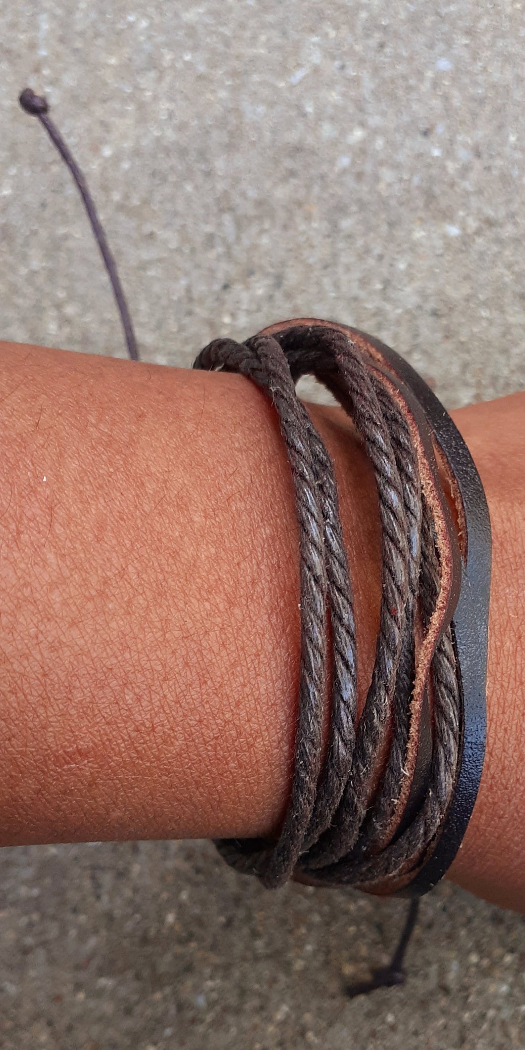 Mens Vegan Leather Layering Bracelet Kargo Fresh