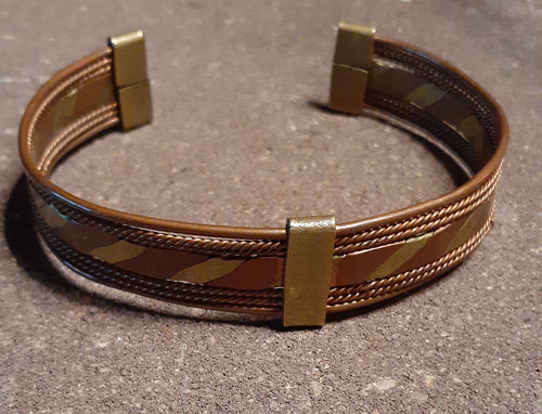 Mens Vintage African Brass and Copper Bracelet Kargo Fresh