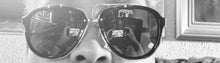 Load image into Gallery viewer, Mens black and gold aviator sunglasses new Kargo Fresh
