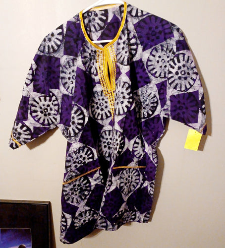 Mens handmade african batik dashiki L-Xl Kargo Fresh