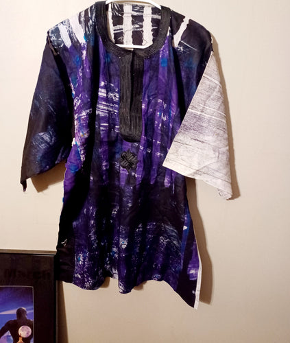Mens handmade african batik dashiki M-Xl Kargo Fresh