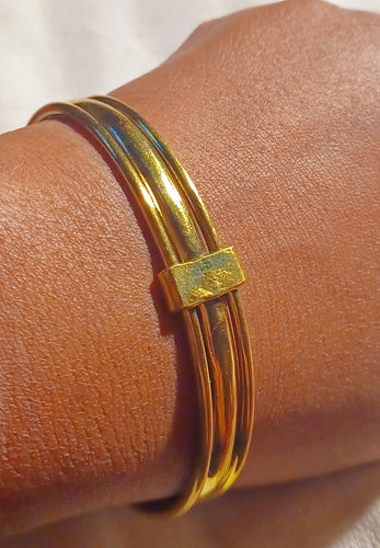 Mens vintage African  Brass Bracelet Kargo Fresh