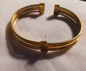 Mens vintage African  Brass Bracelet Kargo Fresh