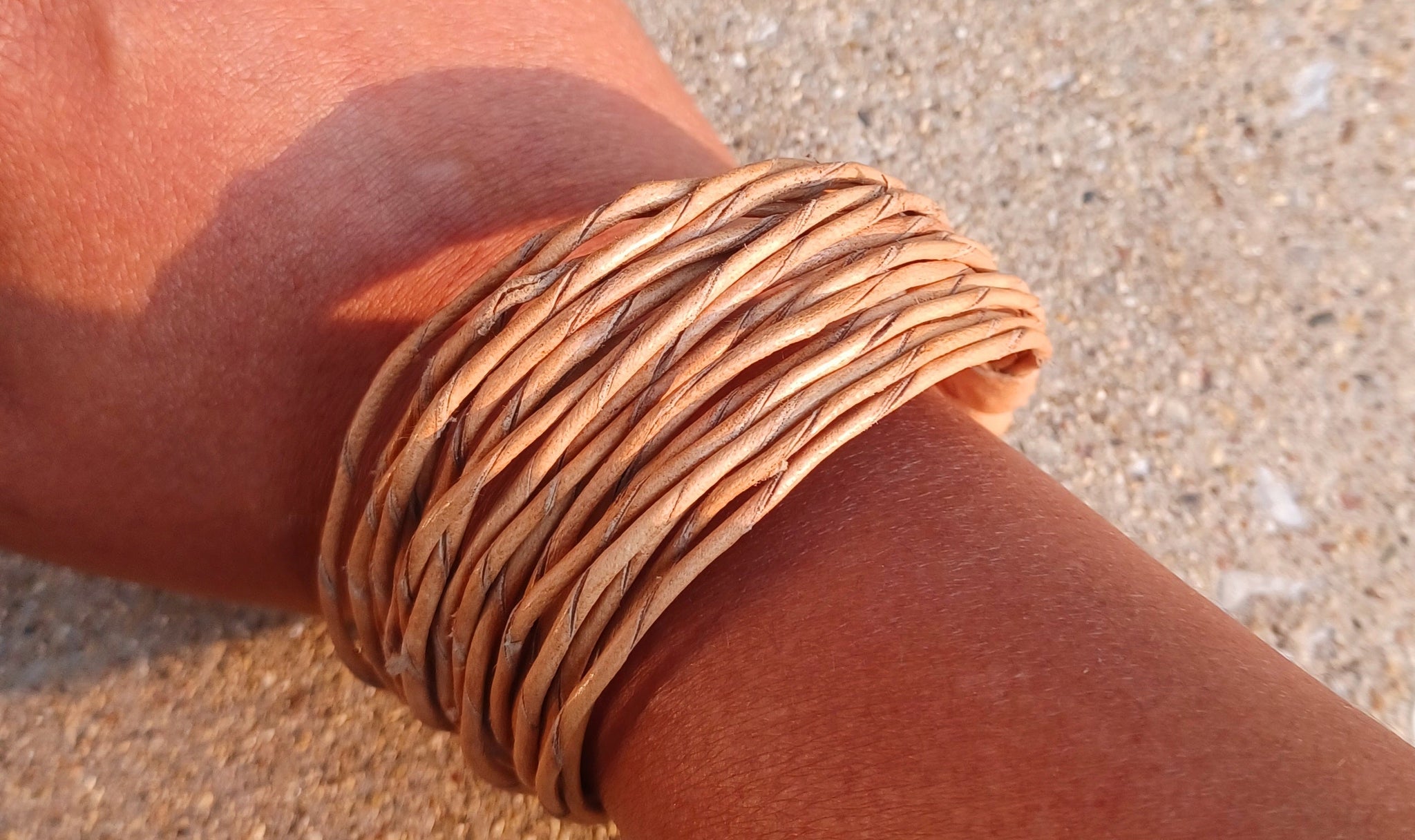 Mens vintage african leather twine bracelet Kargo Fresh