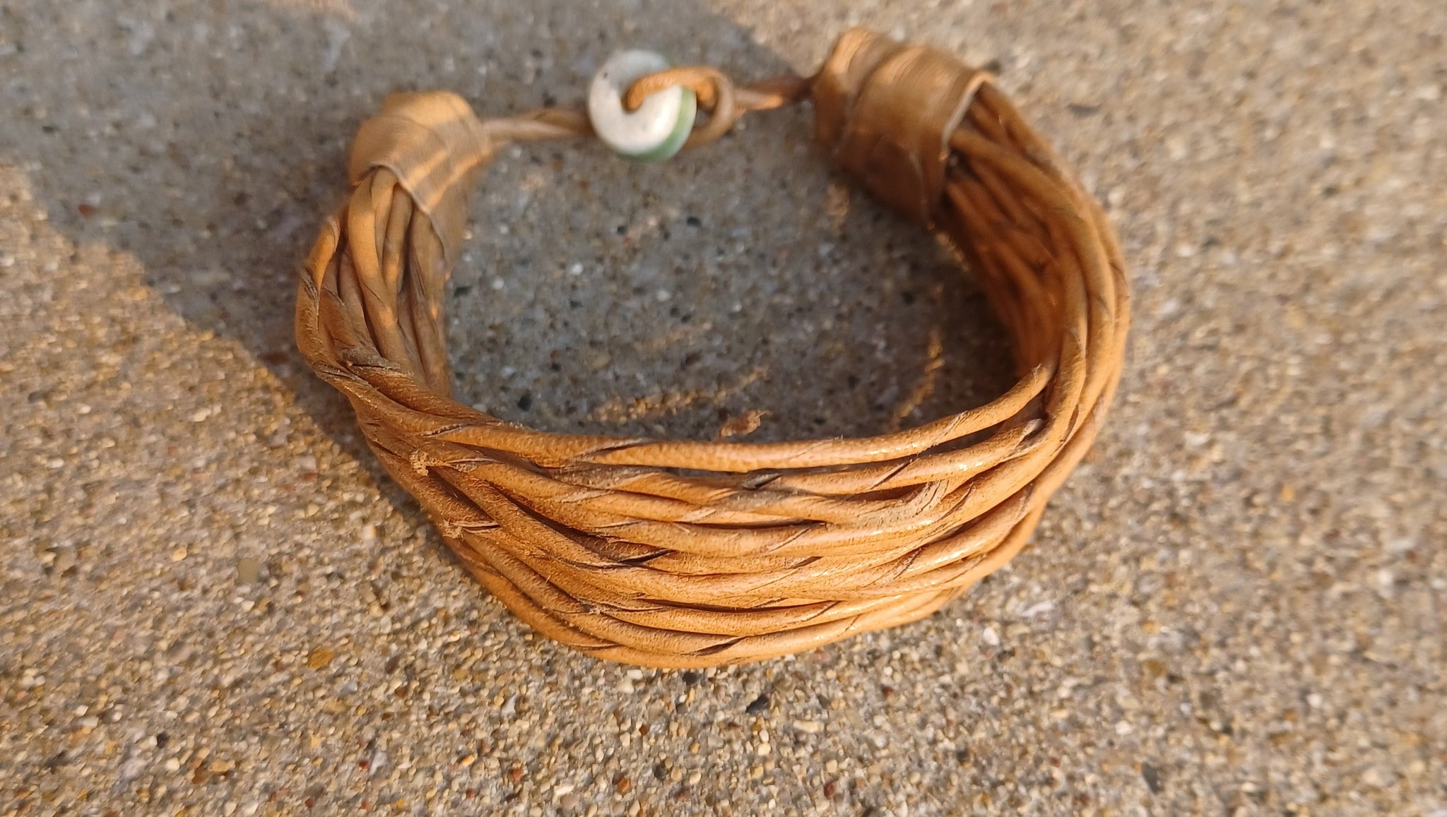 Mens vintage african leather twine bracelet Kargo Fresh