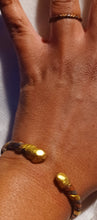 Load image into Gallery viewer, Mens vintage brass and coppee bangle and ring set free size Kargo Fresh
