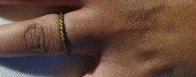Load image into Gallery viewer, Mens vintage brass and coppee bangle and ring set free size Kargo Fresh
