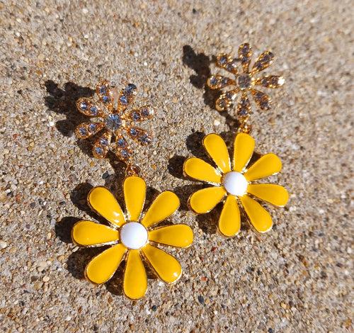 Metal Daisy Flower Earrings Kargo Fresh