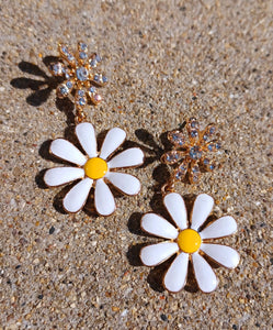 Metal Daisy Flower Earrings Kargo Fresh