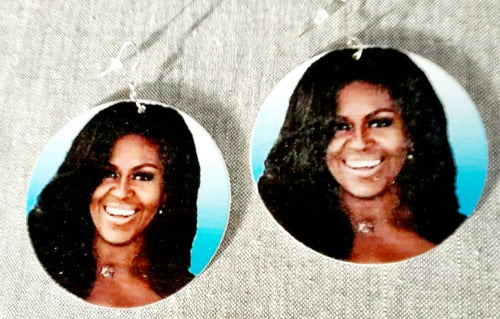 Michelle Obama Cameo Earrings Kargo Fresh