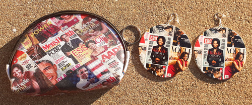 Michelle Obama Coin Purse and Earring Kargo Fresh