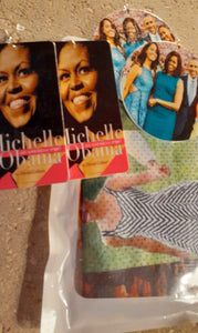 Michelle Obama Fashion Face Mask and Earrings Set Kargo Fresh