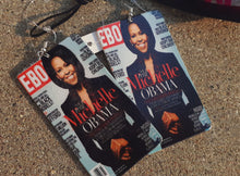 Load image into Gallery viewer, Michelle Obama Fashion Face Mask and Earrings Set Kargo Fresh
