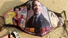 Load image into Gallery viewer, Michelle Obama Fashion Face Mask and Earrings Set Kargo Fresh
