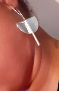 Minimalist Design Silver Geometric Hoop Earrings Kargo Fresh