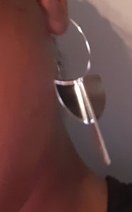 Minimalist Design Silver Geometric Hoop Earrings Kargo Fresh