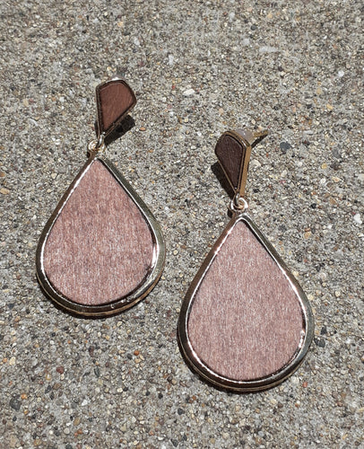 Minimalist Design Small Wooden Earrings Kargo Fresh