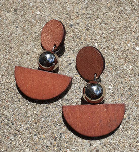 Minimalist Design Wooden Earrings Kargo Fresh